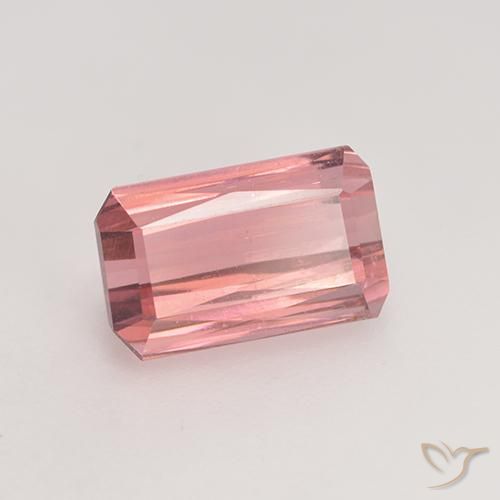 Turmalina Rosa chiclete Natural 2.38ct, Corte Octógono / Esmeralda, VS-SI