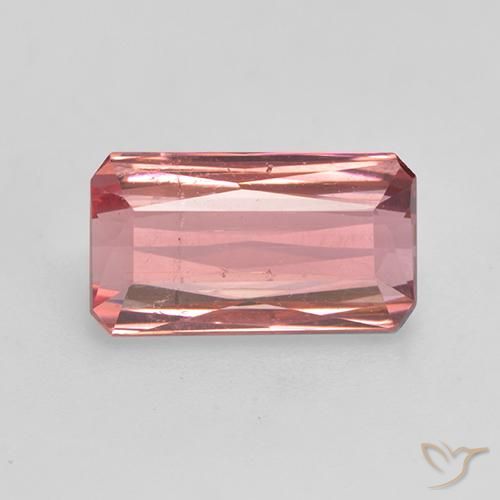 2.64ct Natural Rosa Intenso Turmalina, Corte Esmeralda, SI