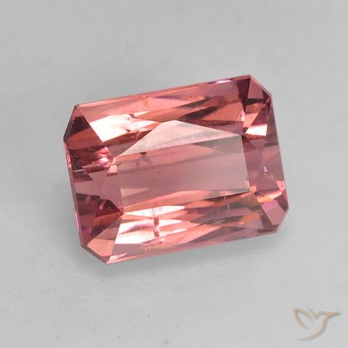 Turmalina Rosa Intenso Natural 2.61ct, Corte Octógono / Esmeralda, SI