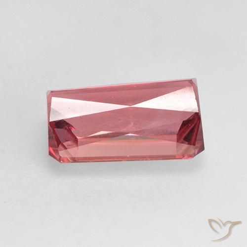 Turmalina Rosa Laranja Profundo Natural 2.38ct, Corte Octógono / Esmeralda, VS