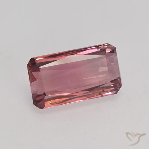 Turmalina Rosa escuro Natural 3.20ct, Corte Octógono / Esmeralda, VS-SI