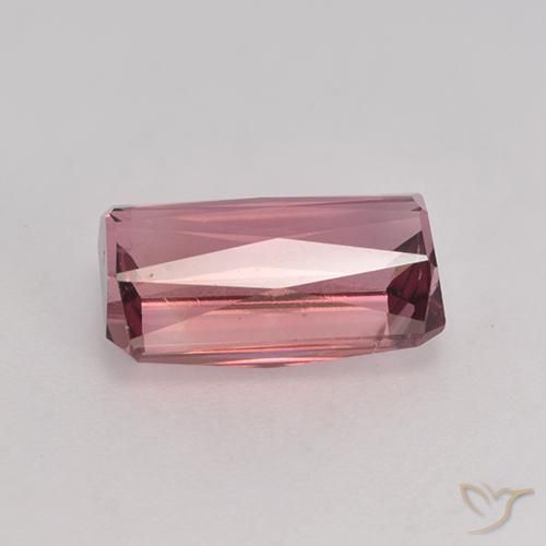 Turmalina Rosa escuro Natural 3.20ct, Corte Octógono / Esmeralda, VS-SI