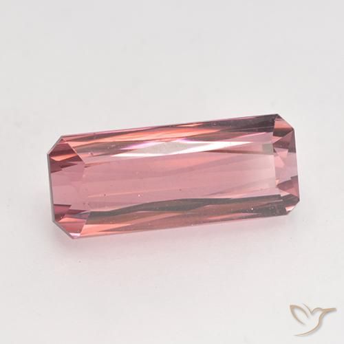 Turmalina Laranja Rosa Natural 3.39ct, Corte Octógono / Esmeralda, VVS-VS