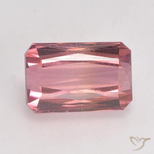 3.73ct Natural Roxo Real Turmalina, Corte Esmeralda, VS