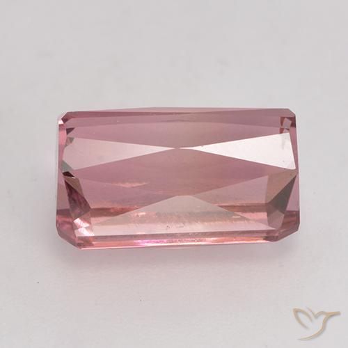 Turmalina Roxo Real Natural 3.73ct, Corte Octógono / Esmeralda, VS