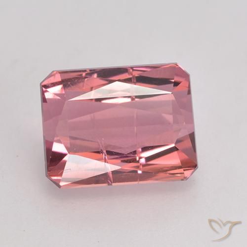 3.41ct Natural Roxo Real Turmalina, Corte Esmeralda, SI