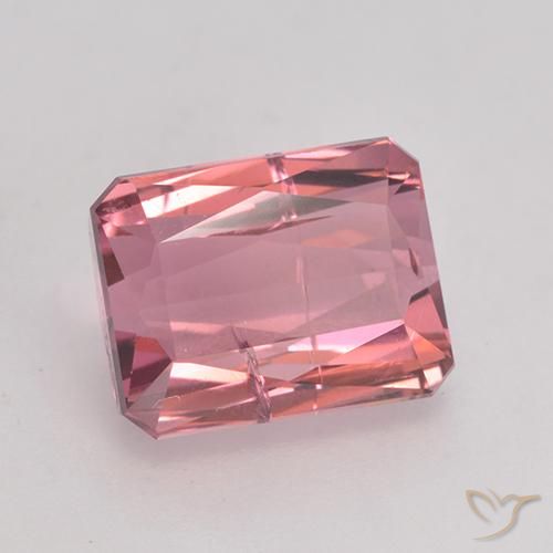 Turmalina Roxo Real Natural 3.41ct, Corte Octógono / Esmeralda, SI