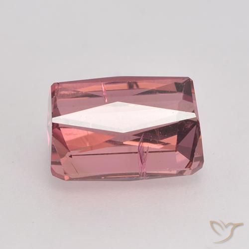 Turmalina Roxo Real Natural 3.41ct, Corte Octógono / Esmeralda, SI