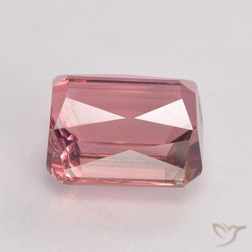 Turmalina rosa médio Natural 3.60ct, Corte Octógono / Esmeralda, SI
