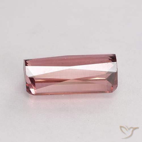 Turmalina Laranja Rosa Natural 3.47ct, Corte Octógono / Esmeralda, SI
