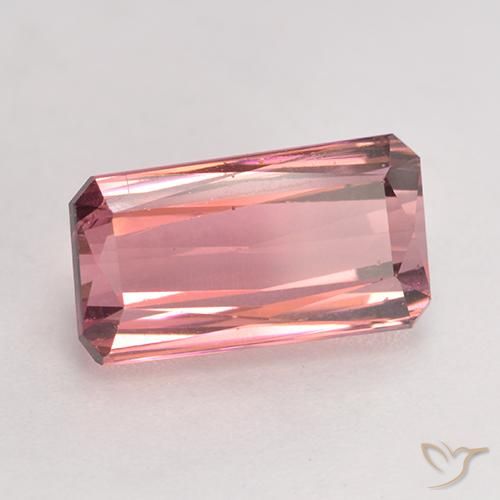 Turmalina Rosa Intenso Natural 3.59ct, Corte Octógono / Esmeralda, VS-SI