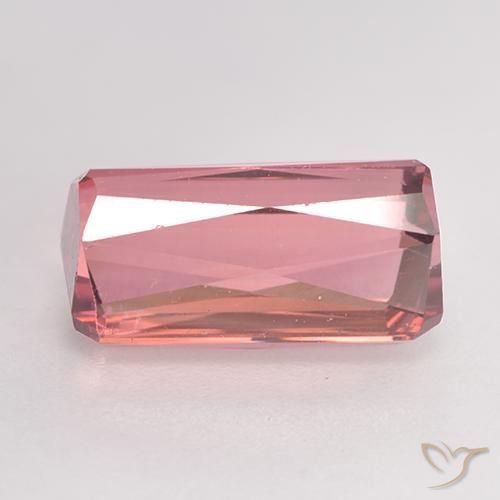 Turmalina Rosa Intenso Natural 3.59ct, Corte Octógono / Esmeralda, VS-SI