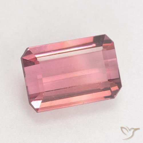 Turmalina rosa médio Natural 3.15ct, Corte Octógono / Esmeralda, VS