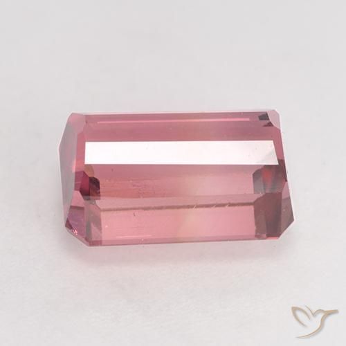 Turmalina rosa médio Natural 3.15ct, Corte Octógono / Esmeralda, VS