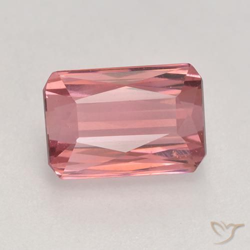Turmalina Laranja Rosa Natural 2.57ct, Corte Esmeralda, VVS-VS