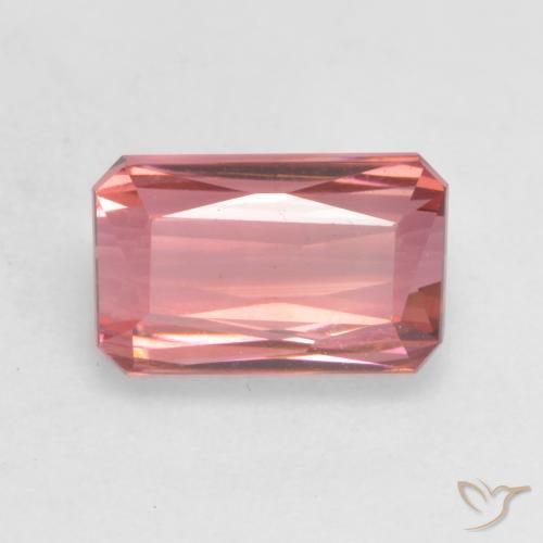 2.19ct Natural rosa médio Turmalina, Corte Esmeralda, VVS-VS