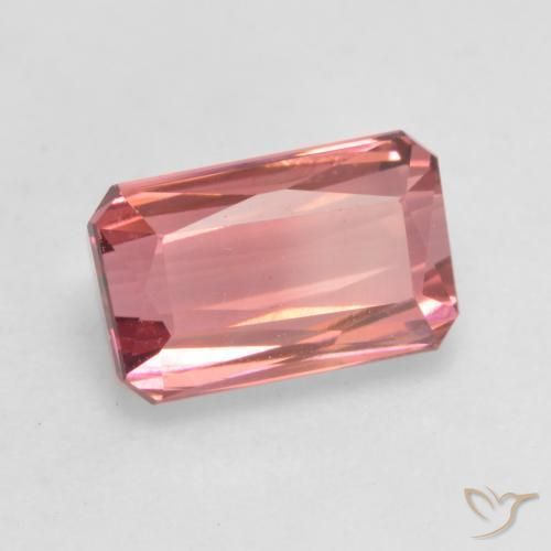 Turmalina rosa médio Natural 2.19ct, Corte Octógono / Esmeralda, VVS-VS