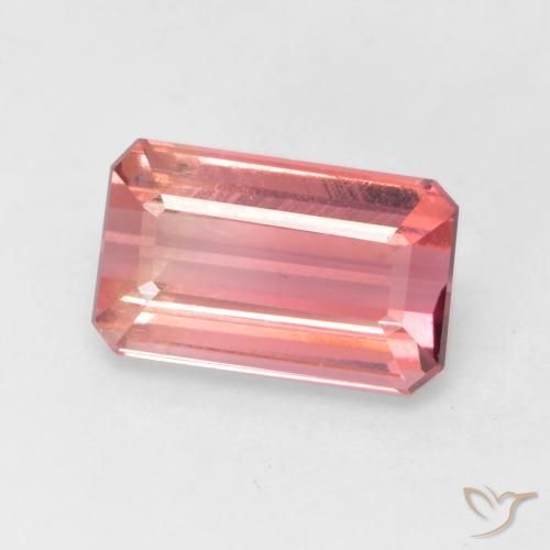 Turmalina rosa médio Natural 2.37ct, Corte Octógono / Esmeralda, VS