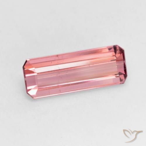 Turmalina Laranja Rosa Natural 2.19ct, Corte Octógono / Esmeralda, VS-SI