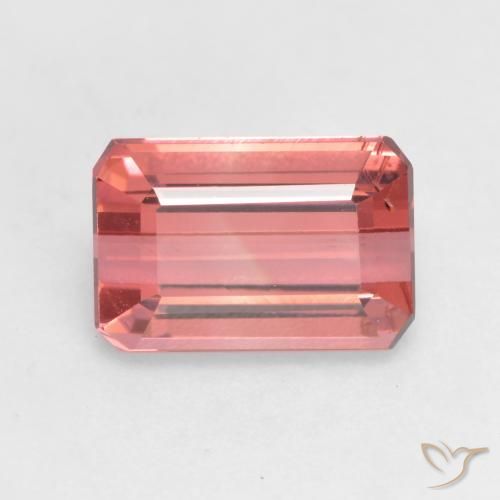 2.30ct Natural Rosa escuro Turmalina, Corte Esmeralda, VS