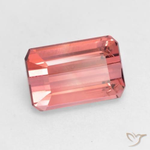 Turmalina Rosa escuro Natural 2.30ct, Corte Octógono / Esmeralda, VS