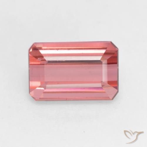 2.05ct Natural Rosa escuro Turmalina, Corte Esmeralda, VS