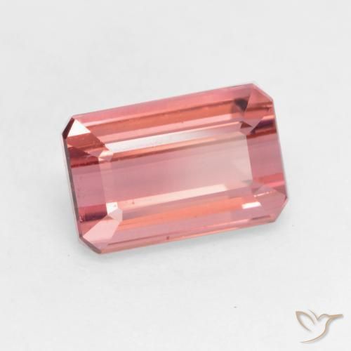 Turmalina Rosa escuro Natural 2.05ct, Corte Octógono / Esmeralda, VS