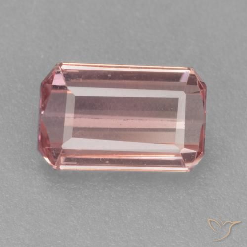Turmalina Rosa Profundo Natural 0.86ct, Corte Octógono / Esmeralda, VVS-VS