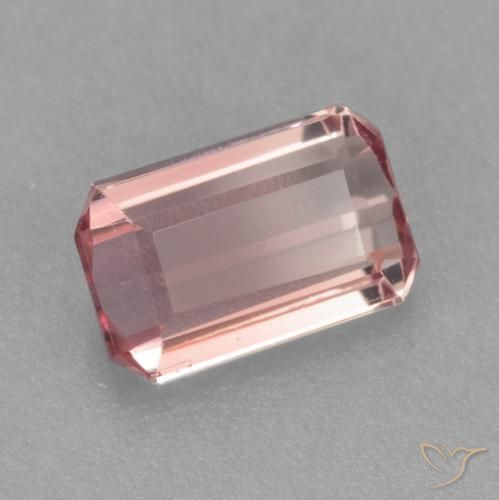 Turmalina Rosa Profundo Natural 0.86ct, Corte Octógono / Esmeralda, VVS-VS