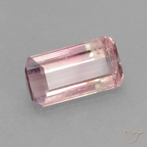 Turmalina bicolor Natural 0.94ct, Corte Octógono / Esmeralda, SI