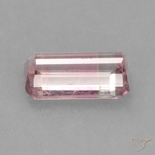 Turmalina bicolor Natural 0.94ct, Corte Octógono / Esmeralda, SI