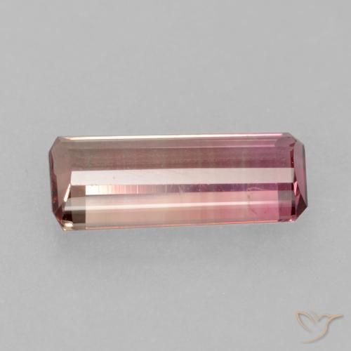 Turmalina Laranja Rosa Natural 1.49ct, Corte Octógono / Esmeralda, VS
