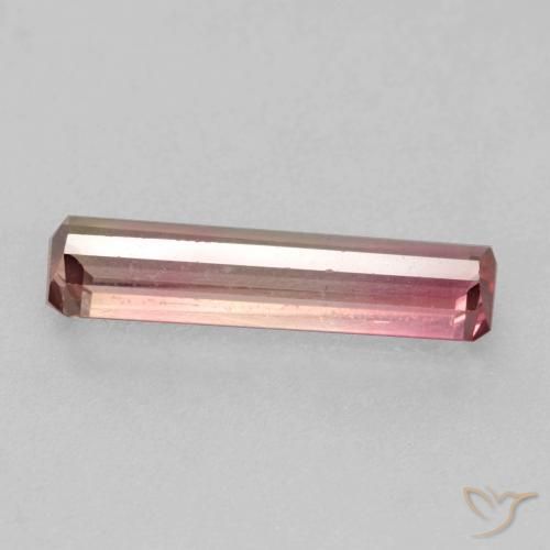 Turmalina Laranja Rosa Natural 1.86ct, Corte Octógono / Esmeralda, VS