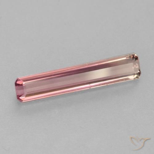 Turmalina Rosa chiclete Natural 1.45ct, Corte Octógono / Esmeralda, VS