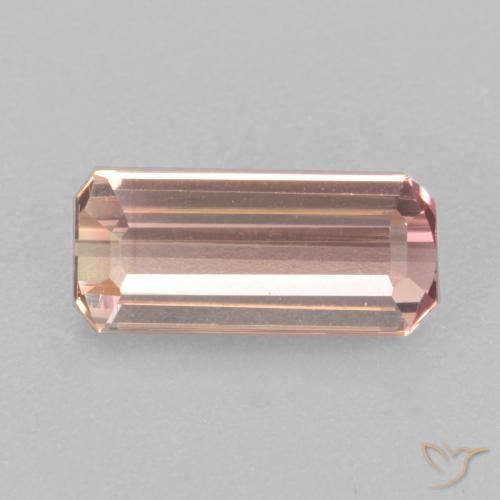 1.65ct Natural Luz rosa Turmalina, Corte Esmeralda, VVS-VS