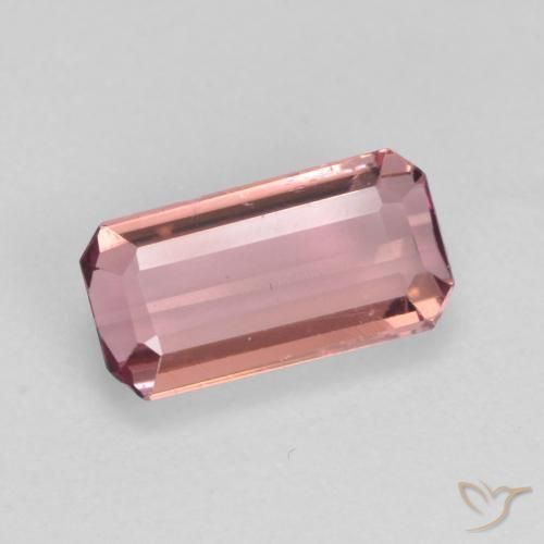 1.16ct Natural Laranja Rosa Turmalina, Corte Esmeralda, VS