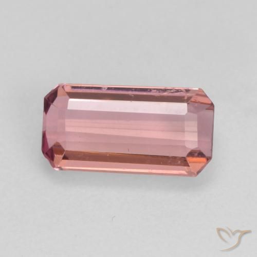 Turmalina Laranja Rosa Natural 1.16ct, Corte Octógono / Esmeralda, VS