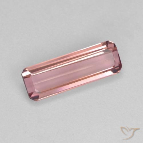 Turmalina Laranja Rosa Natural 1.46ct, Corte Octógono / Esmeralda, VS