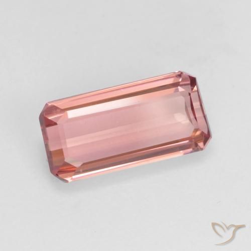 Turmalina rosa médio Natural 1.47ct, Corte Octógono / Esmeralda, VS