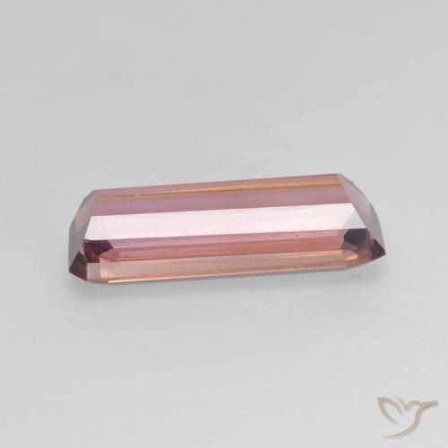 Turmalina Laranja Rosa Natural 1.28ct, Corte Octógono / Esmeralda, VS