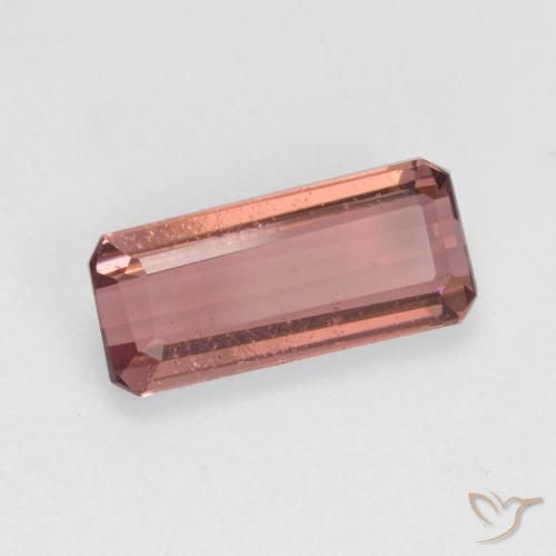 Turmalina rosa médio Natural 1.19ct, Corte Octógono / Esmeralda, SI