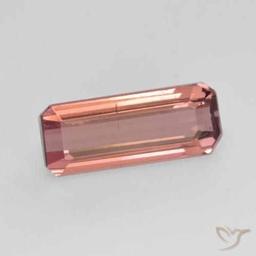 Turmalina rosa médio Natural 1.22ct, Corte Octógono / Esmeralda, VS-SI