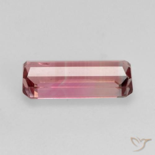 Turmalina Laranja Rosa Natural 1.16ct, Corte Octógono / Esmeralda, VS-SI