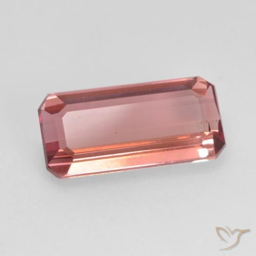 Turmalina rosa médio Natural 1.48ct, Corte Octógono / Esmeralda, VVS-VS