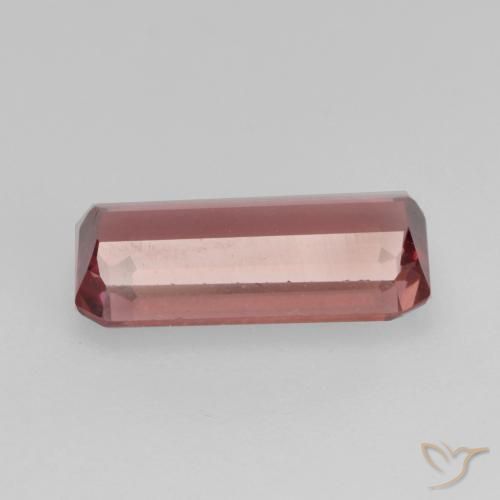 Turmalina rosa médio Natural 1.36ct, Corte Octógono / Esmeralda, VVS-VS