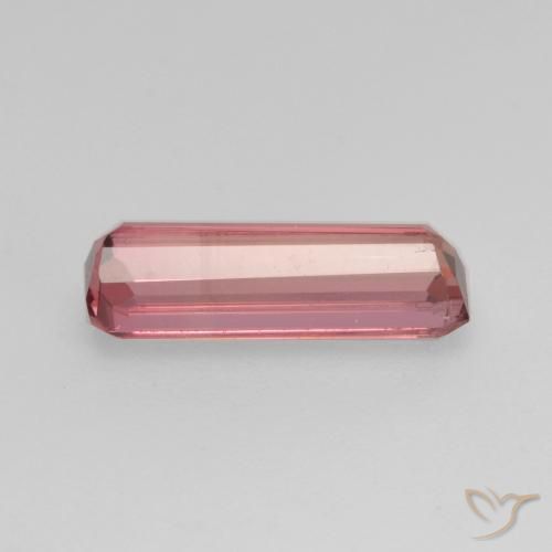 Turmalina Laranja Rosa Natural 1.14ct, Corte Octógono / Esmeralda, VS-SI