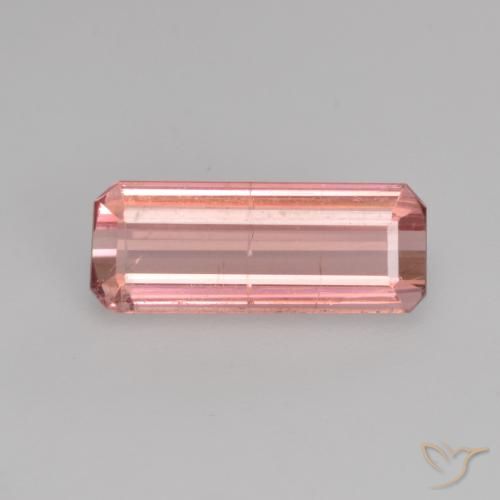 1.14ct Natural Rosa chiclete Turmalina, Corte Esmeralda, SI