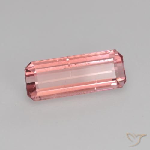 Turmalina Rosa chiclete Natural 1.14ct, Corte Octógono / Esmeralda, SI