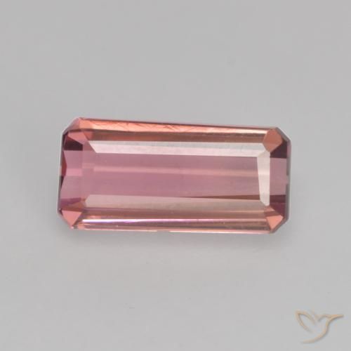 Turmalina rosa médio Natural 1.16ct, Corte Octógono / Esmeralda, VVS-VS