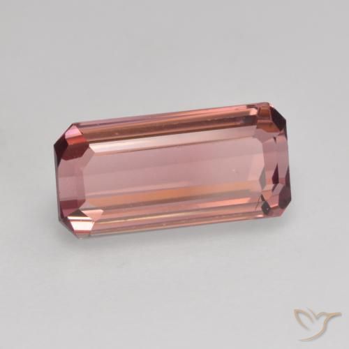Turmalina rosa rosa Natural 1.88ct, Corte Octógono / Esmeralda, VVS-VS